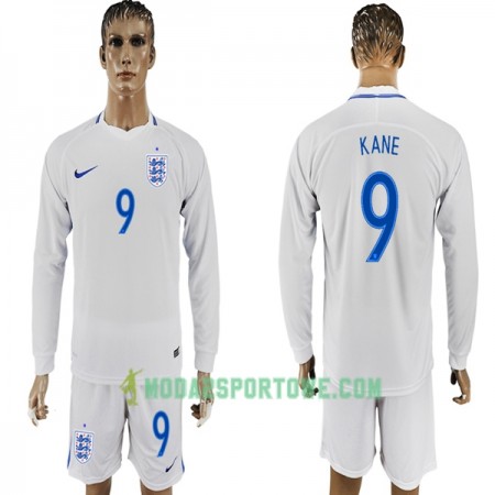 Koszulka Anglia Kane 9 Mistrzostwa Świata 2018 Domowe Stroje Piłkarskie Długi Rękaw